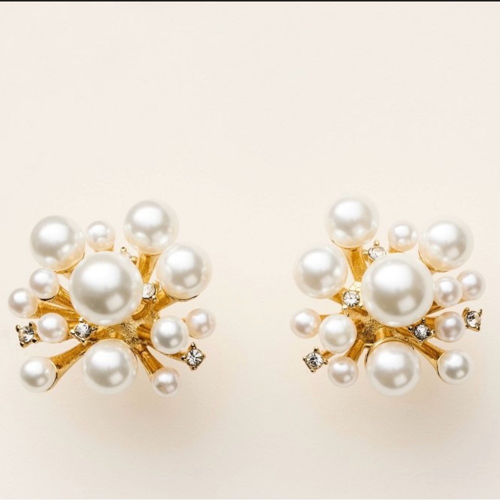 Kate spade pearl cluster earrings - still in the box